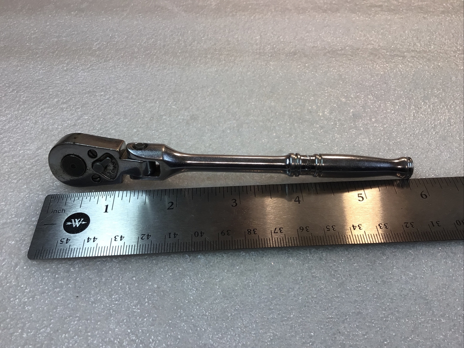 Snap On Tools#TM711A – Chrome, 1/4″ Dr., Flex Head, 5-3/4”Long, Ratchet-USA-