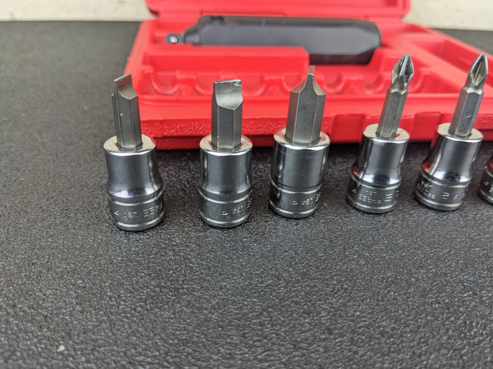 #bo117 Snap On Tools PIT208 EPIT208 3/8” Impact Driver Set 8 pcs with Case
