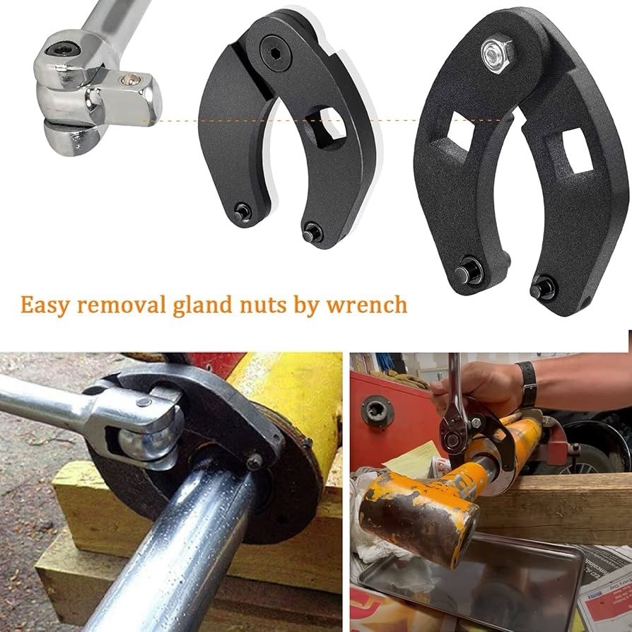 Adjustable Gland Nut Wrench Set FOR Hydraulic Cylinders Equal To OTC 1266 & 7463