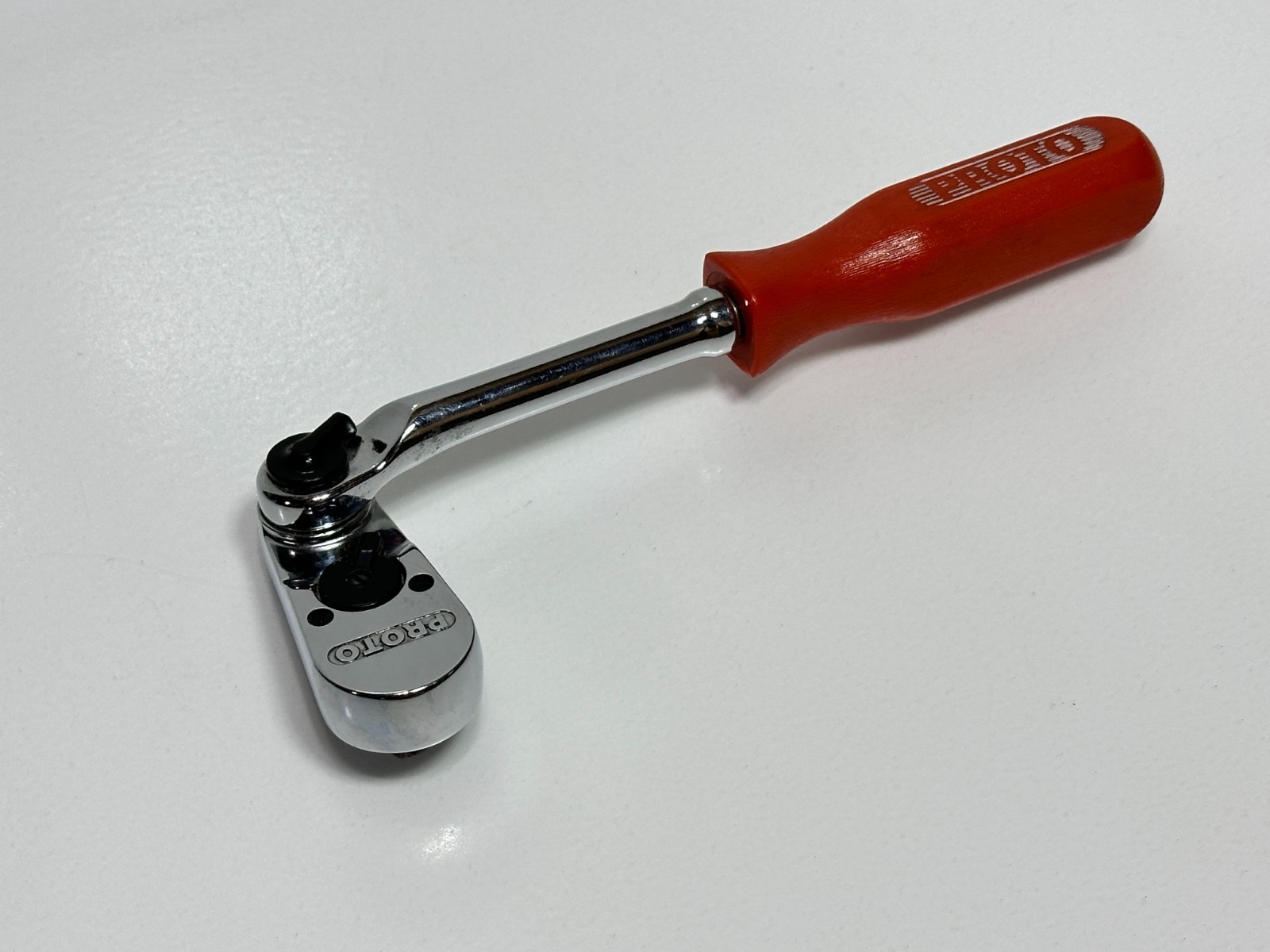 Proto USA Made (Rare) Professional 5257L 3/8″ Drive Indexable Ratchet Red Handle
