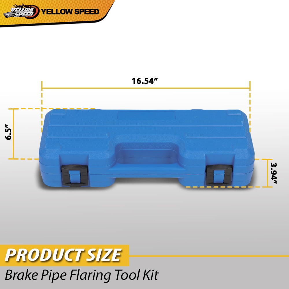 Brake Pipe Flaring Tool Kit 45 Degree Flare Tubing Tool Set with Storage Case