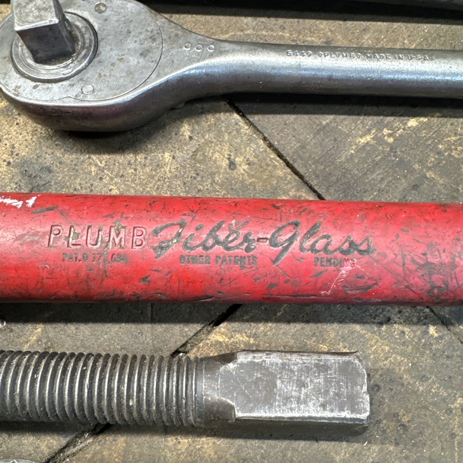 LOT Vintage Plomb Tool Gear Puller hammers punch ratchet sockets