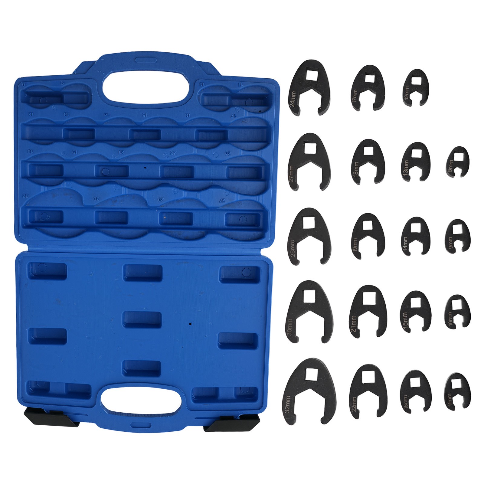 1/2″ 3/8” Crows foot Wrench Set Crowfoot Wrench Set 8-32mm Socket Tool Kit 19X