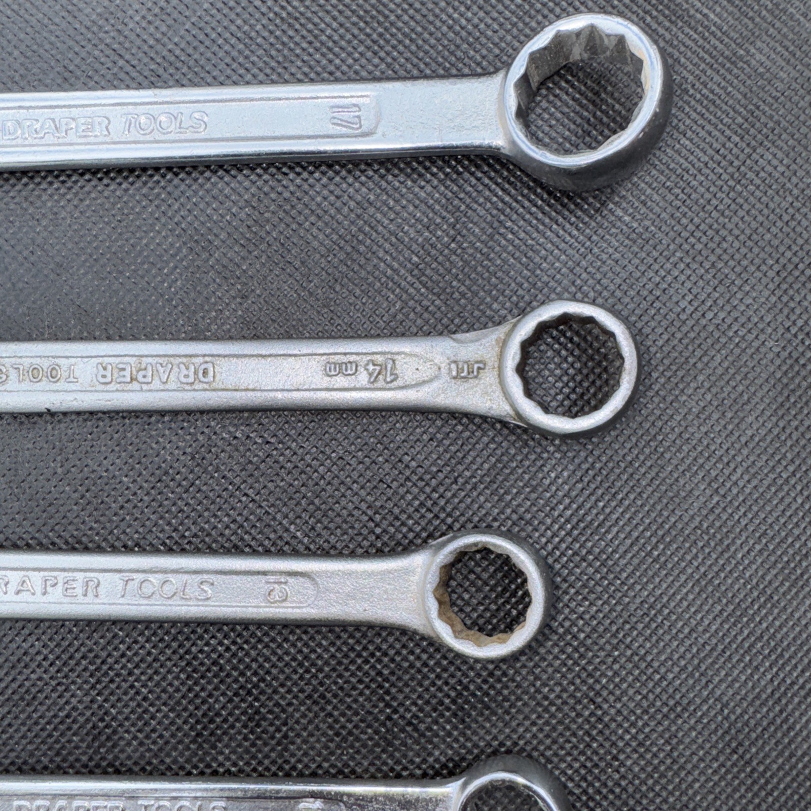 6 X Vintage Draper 17mm 14mm 13mm 12mm 11mm 10mm Combination Spanner