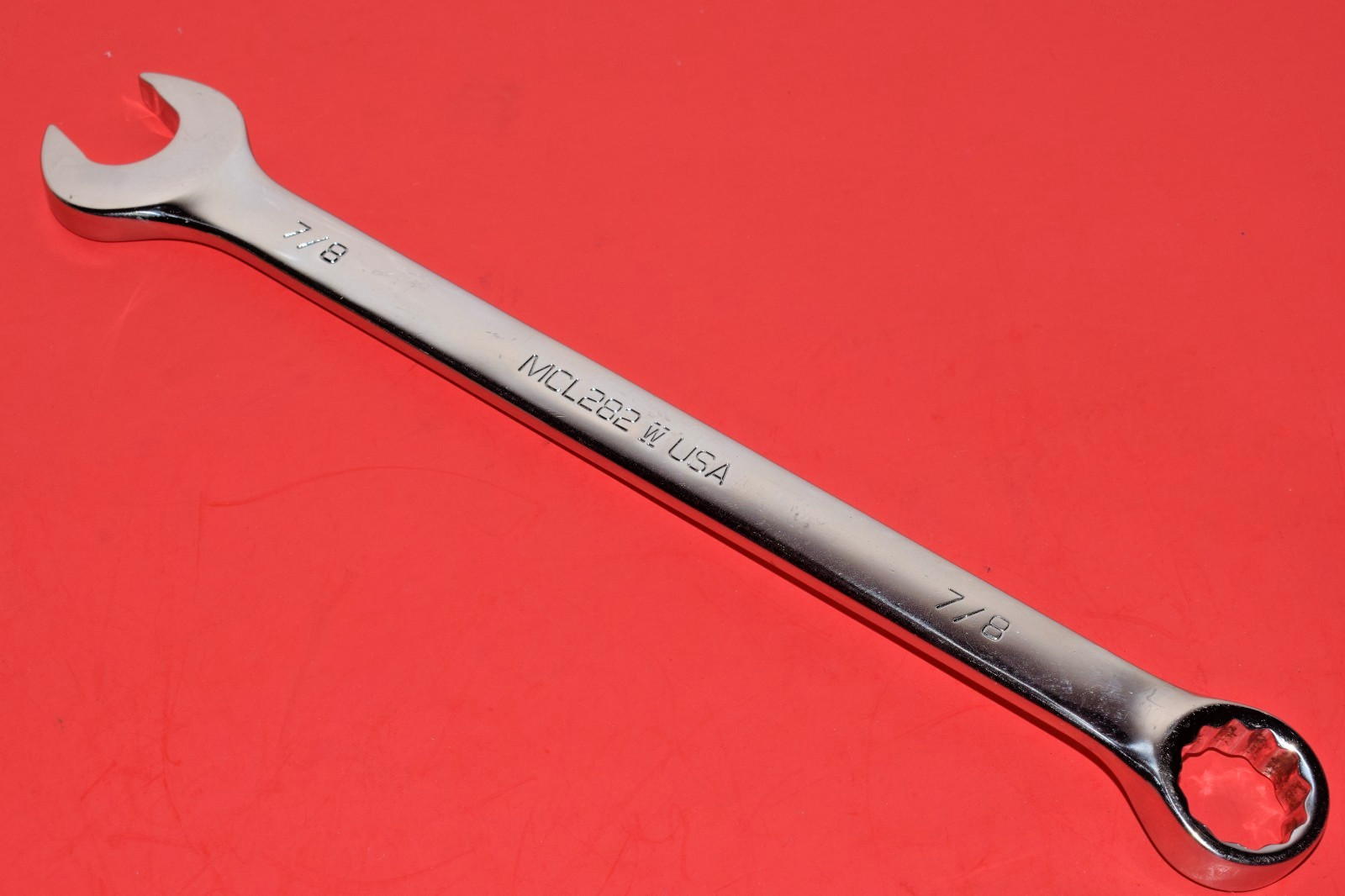 NICE MATCO SAE 7/8″ LONG Combination 12-Point Box Head Open End Wrench MCL282