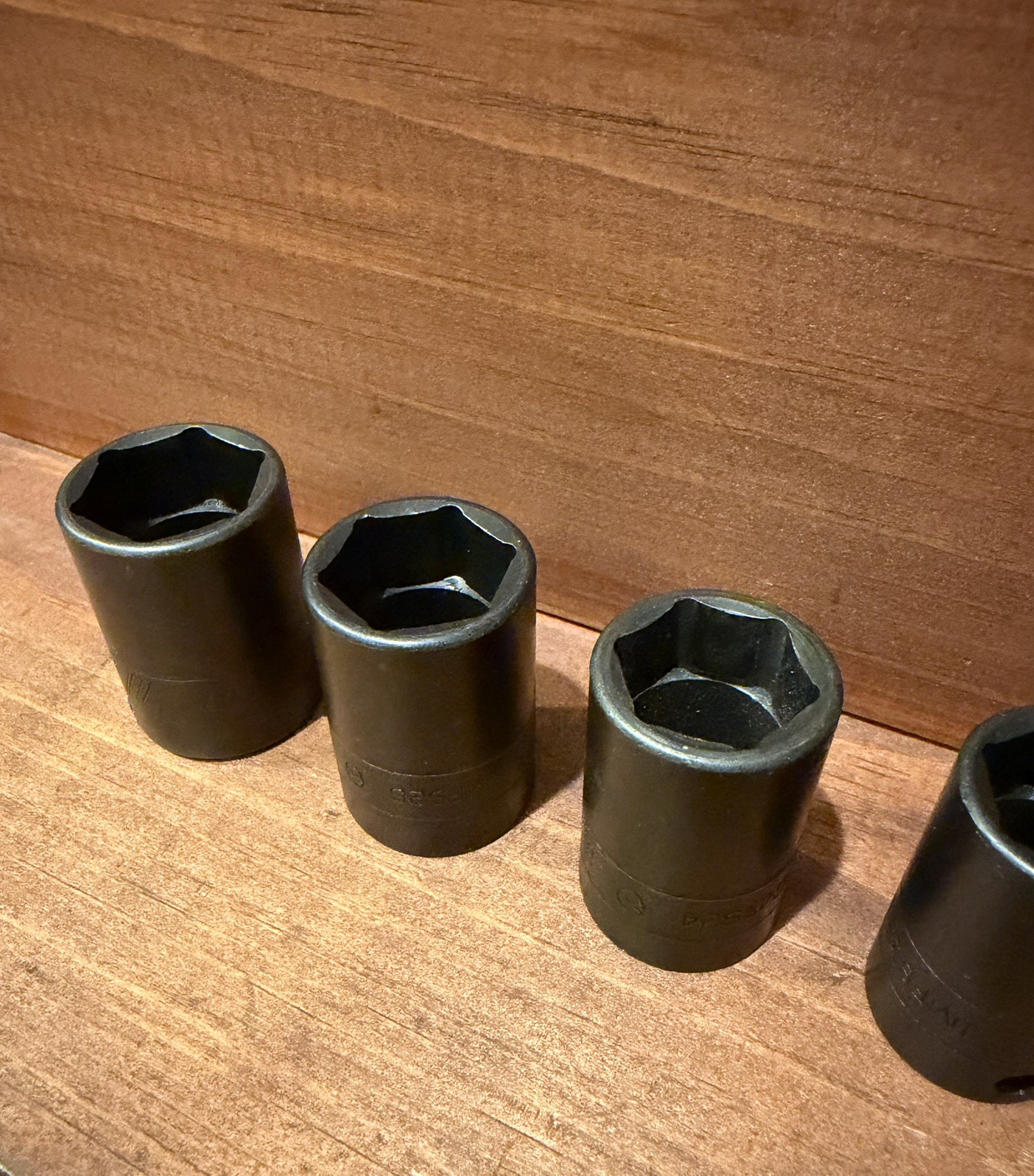 Snap on 3/8” Drive 10Pc 6pt SAE Semi Deep Impact Socket Set 5/16-7/8”, 210IMFSYA