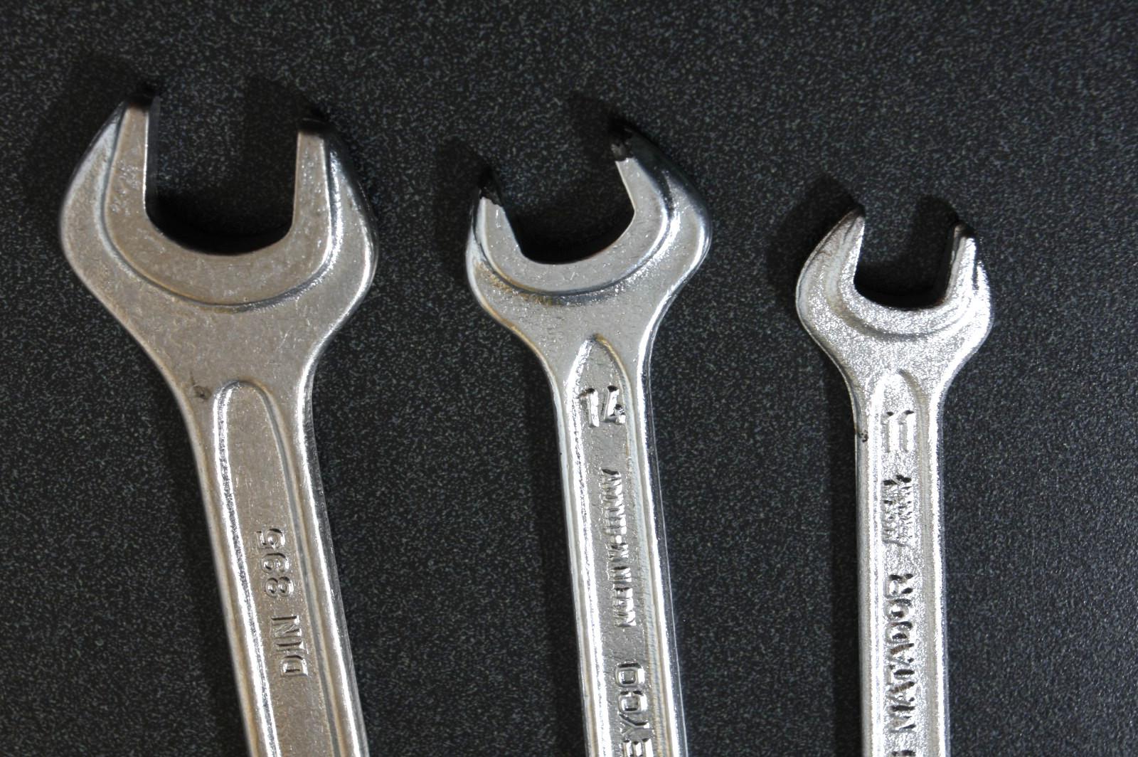Mercedes-Benz Metric Wrench Set Matador Heyco Open-End 19mm 17mm 14mm 13mm 11mm