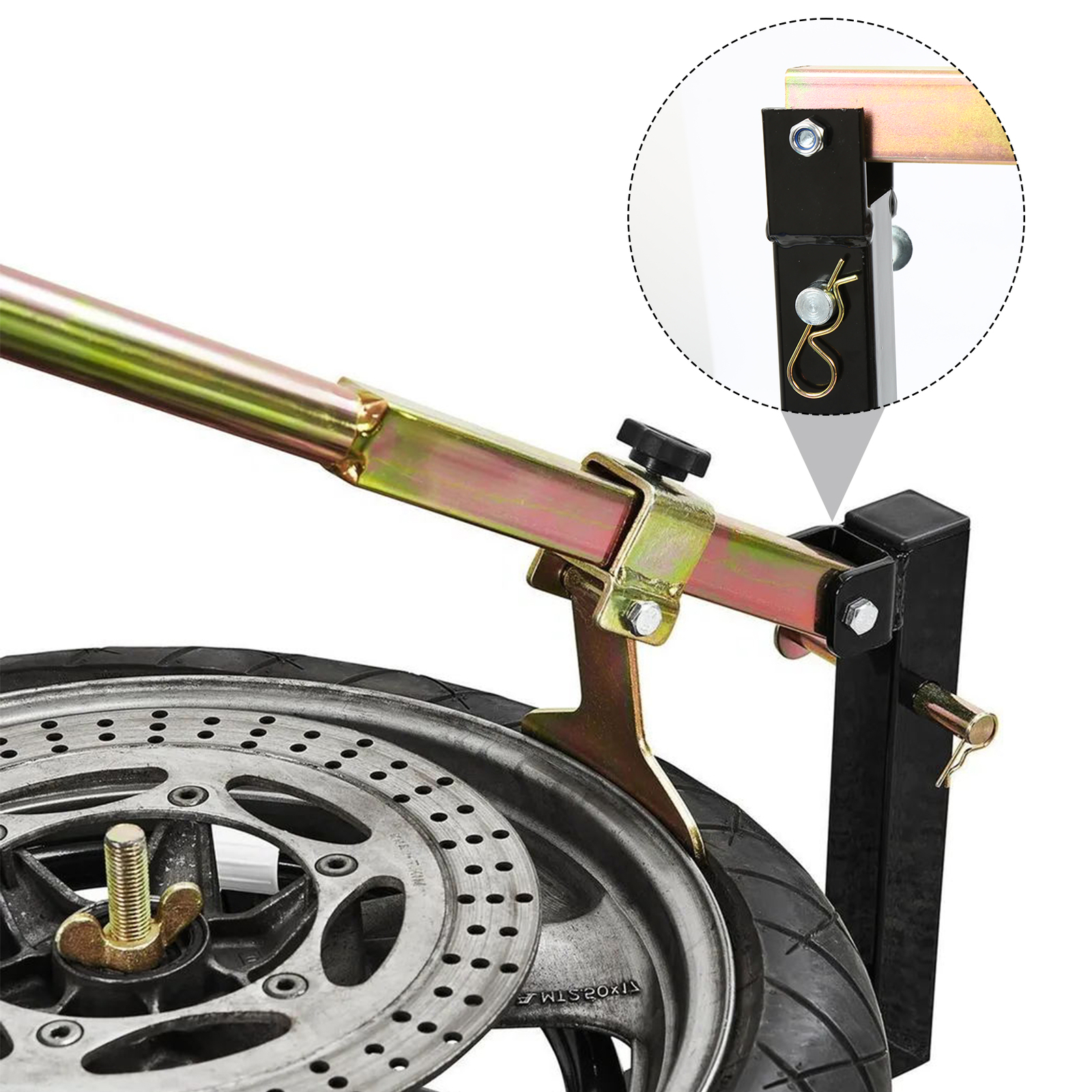 Motorcycle Tire Changer Stand with Adjustable Bead Breaker 16» to 22» Tires