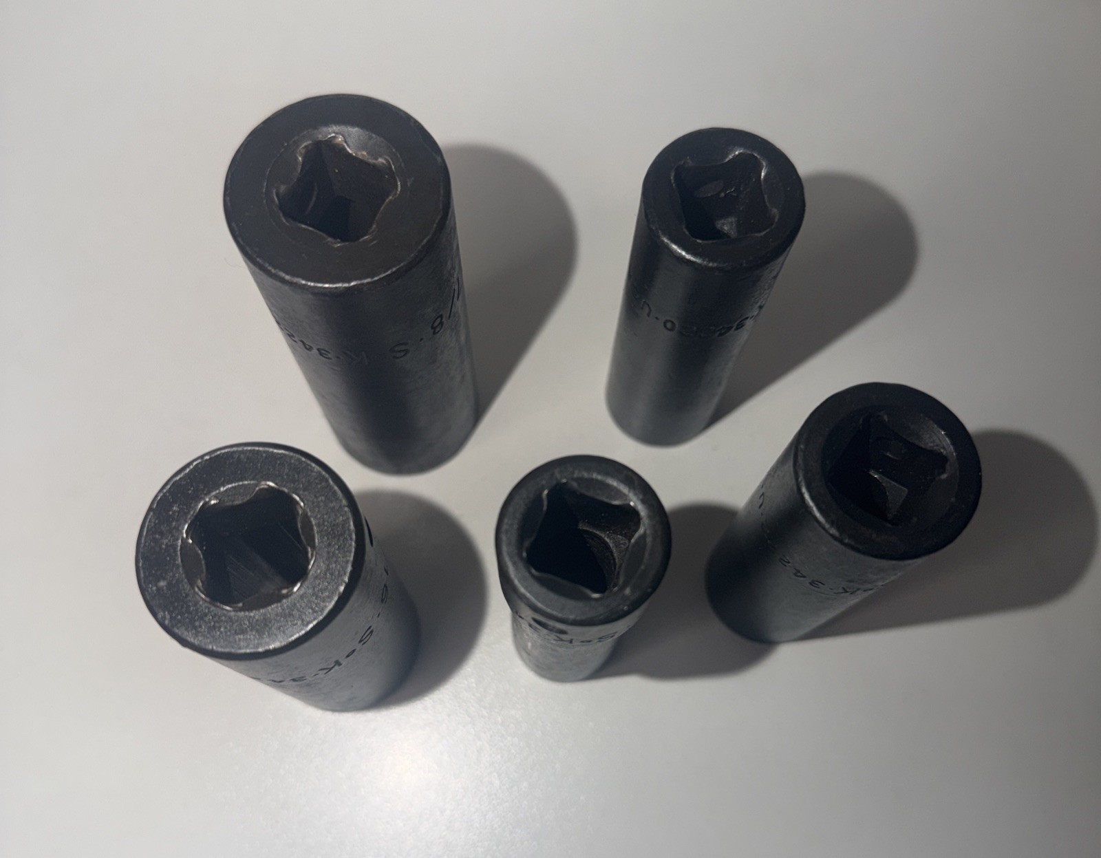 5 PC “SK Hand Tools 1/2″ Drive 6pt Deep SAE Impact Sockets 9/16 TO “7/8