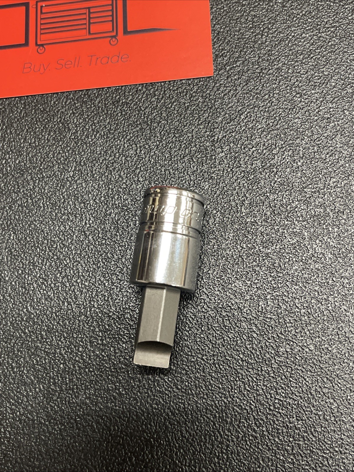 Snap On Tools F62E USA NEW 3/8″ Drive 3/8″ Flat Tip Short Bit Socket Driver