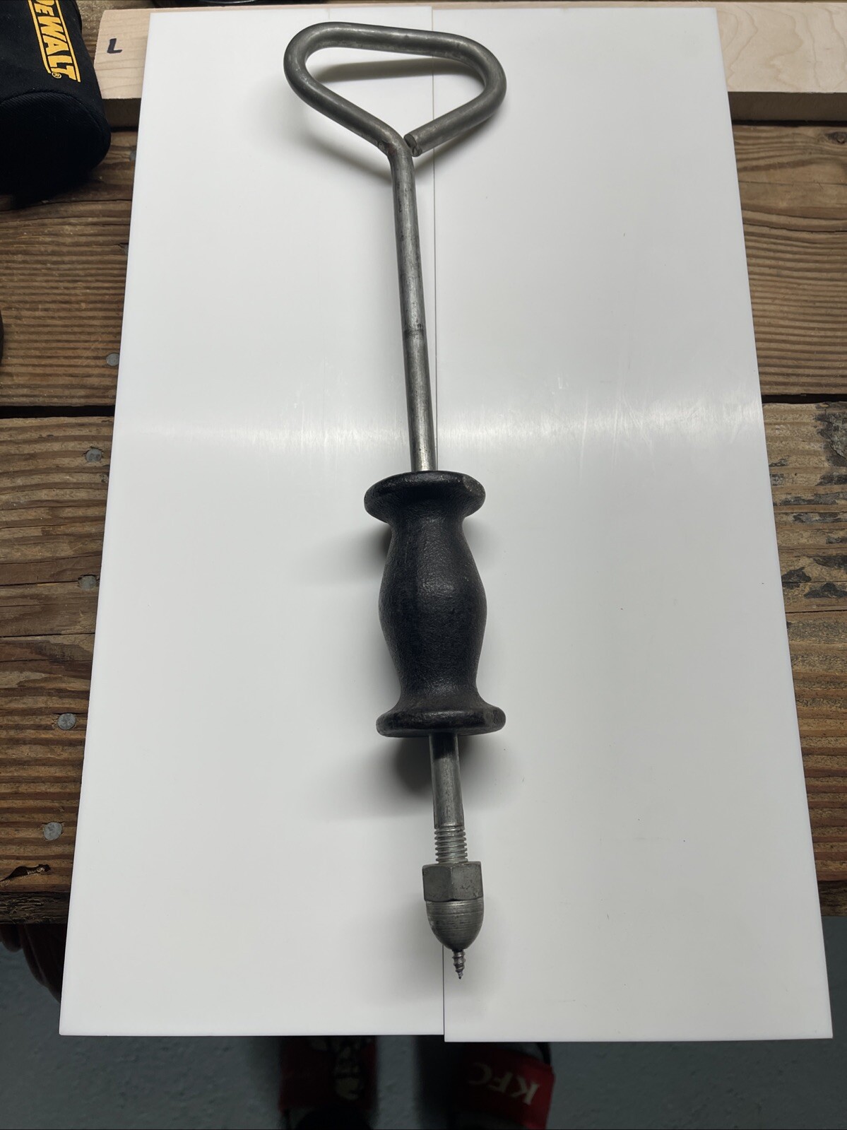 Vintage Swiss All Purpose Dent Puller Shaft & Slide No 4921 Go-Jo Akron Ohio USA