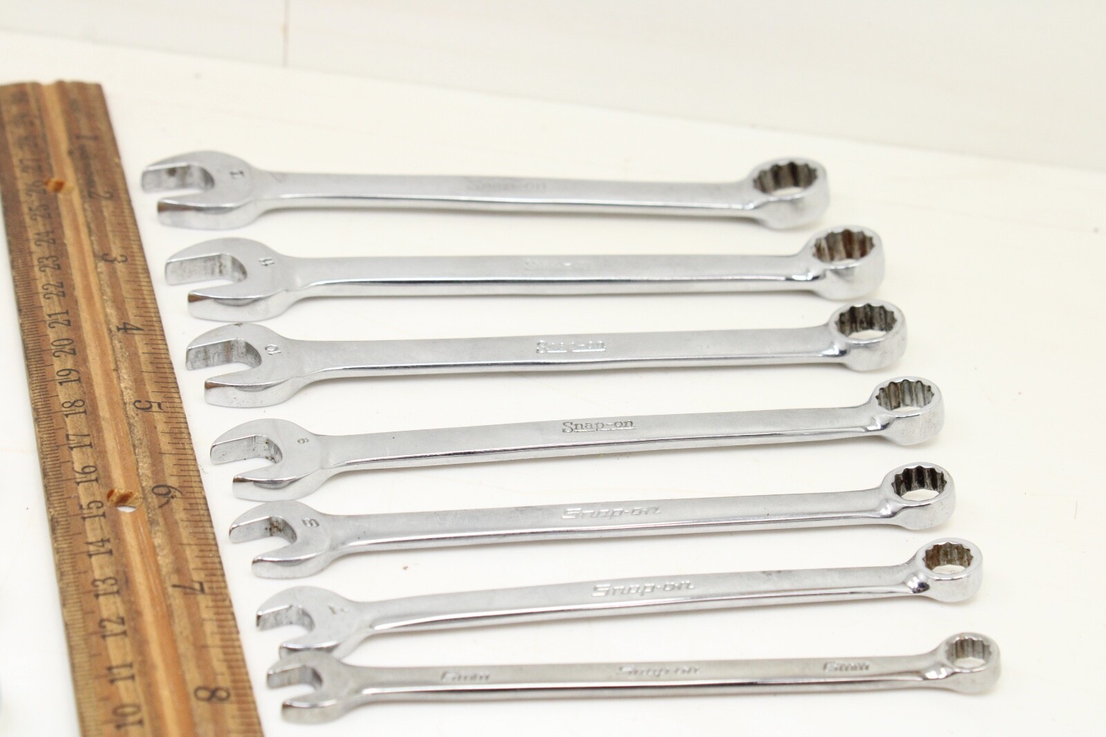 Snap On OEXM6-OEXM19 6-19mm 14 Piece 12 Point Metric Combination Wrench Set USA