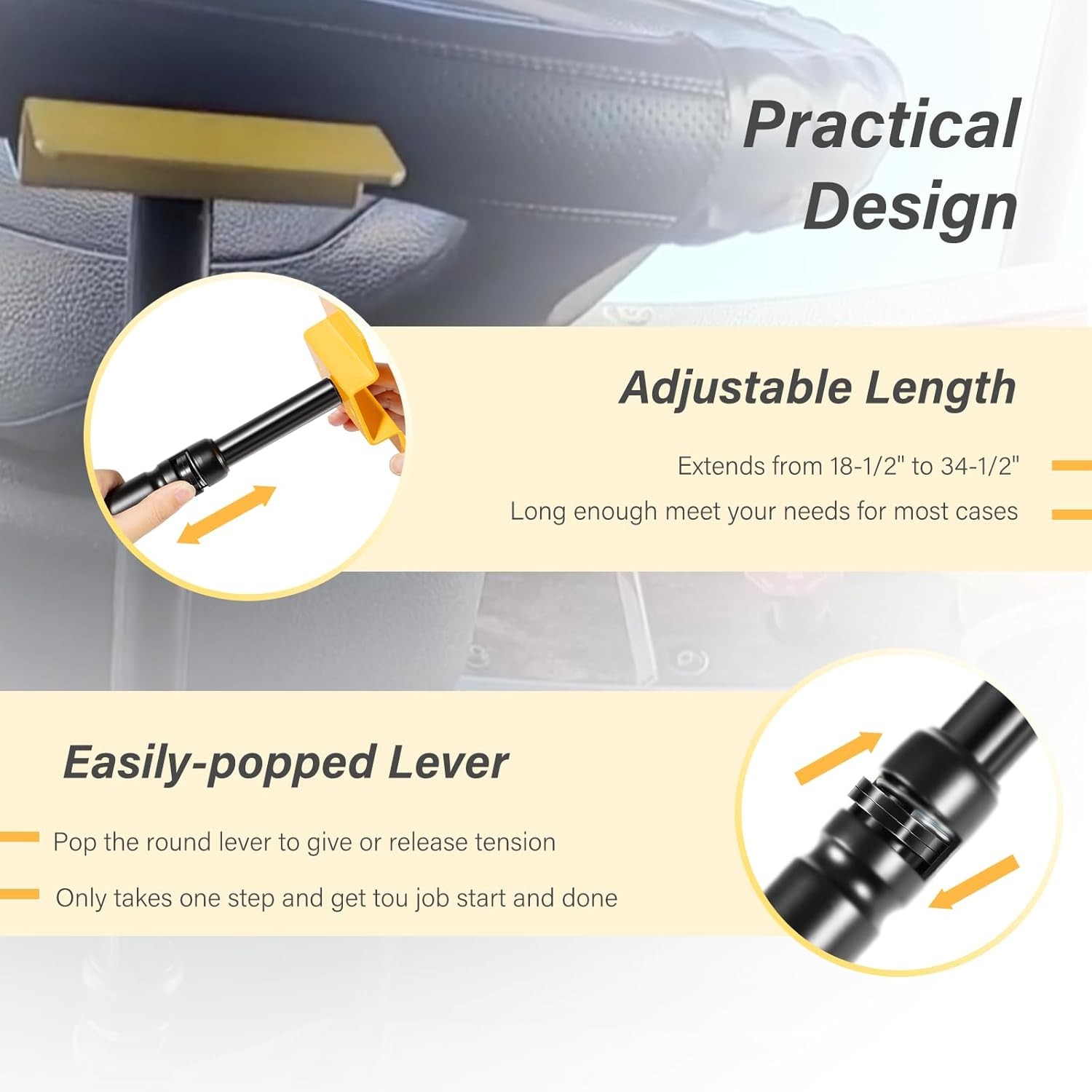 Replace for Lisle 21520 Truck Brake Pedal Depressor Tool fit for Most Vehicles