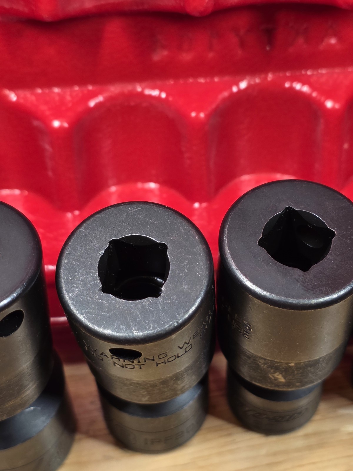 Snap-on 205IPF UNUSED 5-Piece 3/8″ Drive 6pt Shallow Impact Swivel Socket Set