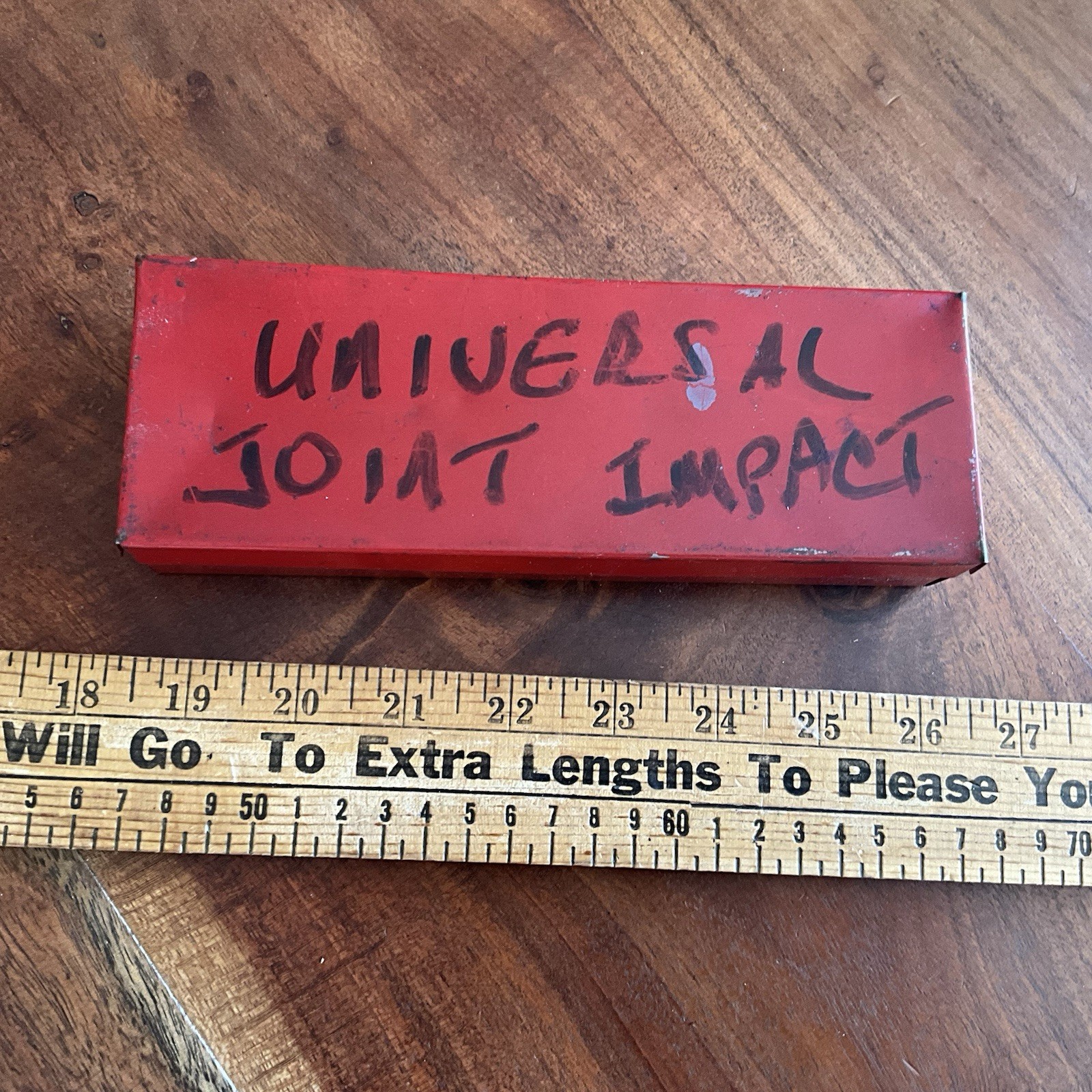 Vintage Universal Swivel Impact Set w Case 3/8″ Drive 7/16″ to 3/4″ 6 Point