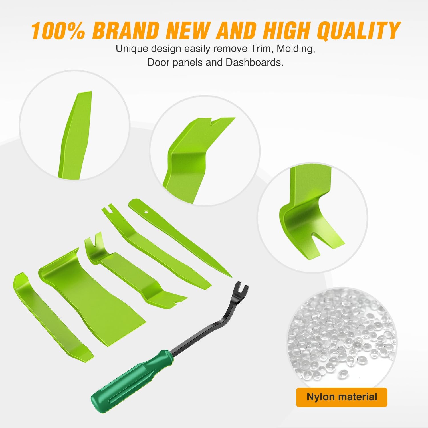Auto Trim Removal Tool Kit 6PCS NoScratch Tools for Car Audio & Molding