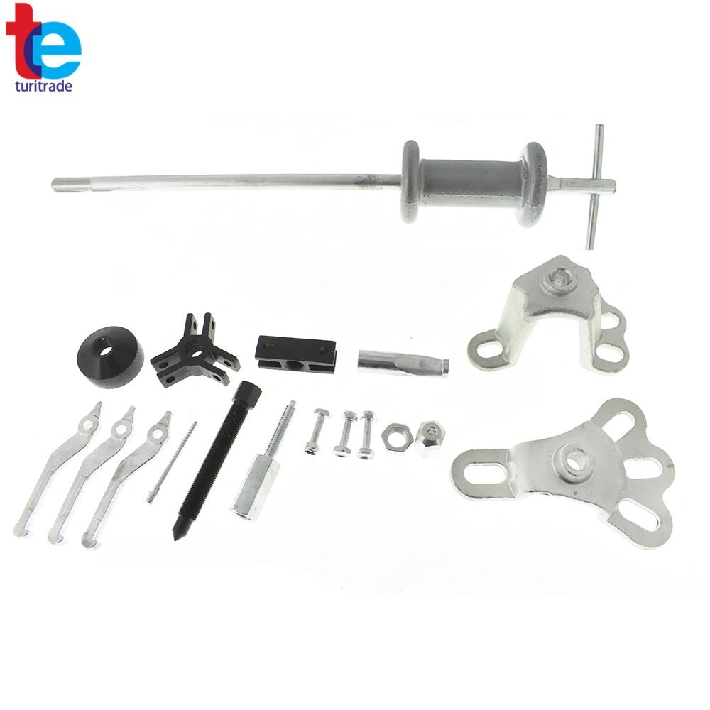 17Pcs Wrench Adapter Axle Bearing Hub Auto Set Slide Hammer Dent Puller Tool Kit