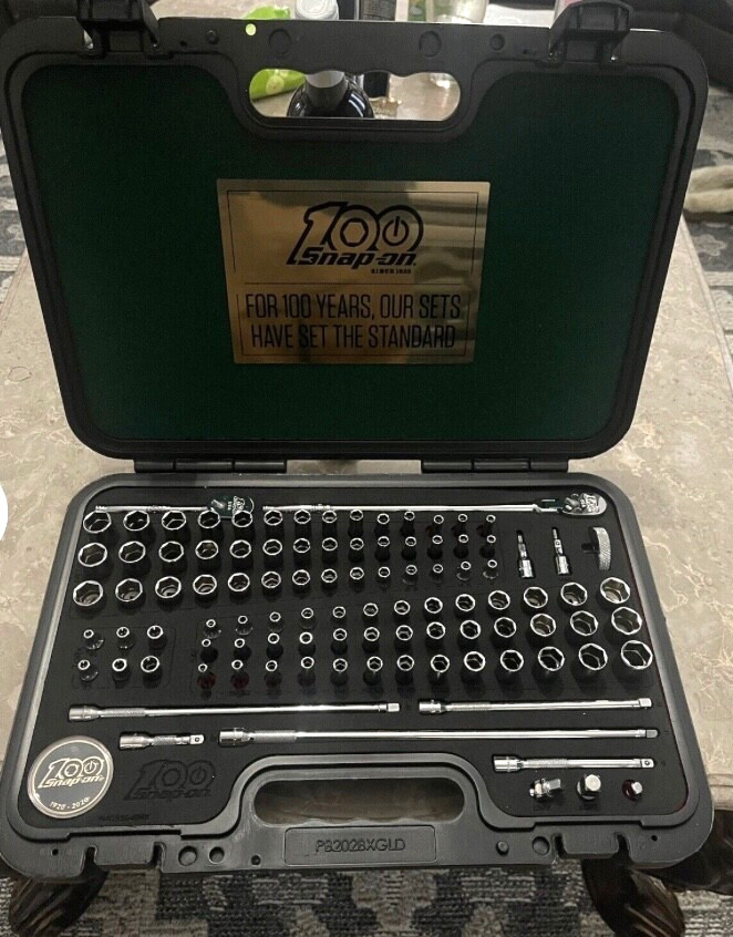 Snap On 100pc 1/4 Drive Metric & Sae General Service Set 100th year Edition