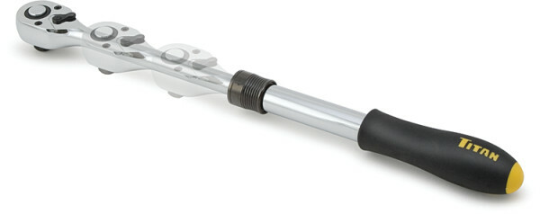 Titan 12074 1/2 Inch Drive Extendable Ratchet Tool with Quick Release Handle