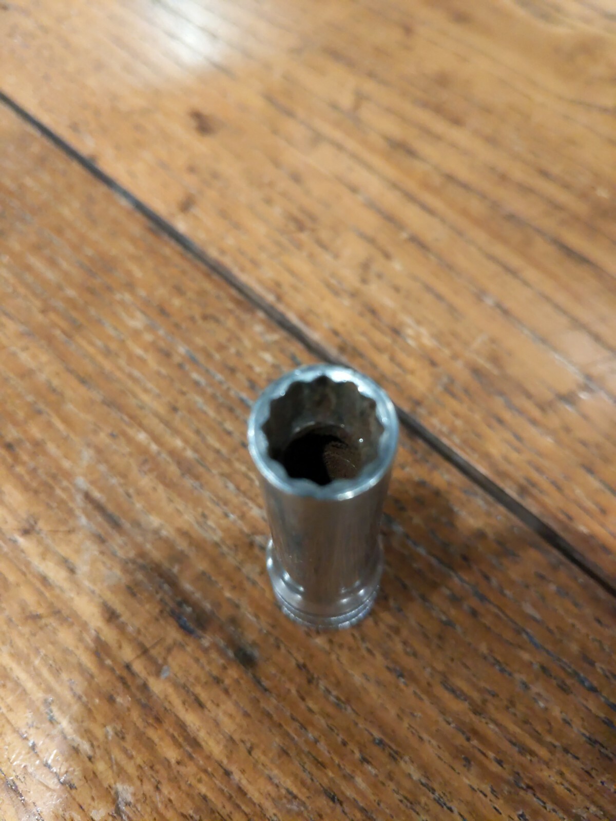 SNAP-ON SF-121 USA 3/8 Deep Socket 3/8-drive 12-pt PAT NO 3273430 underline logo