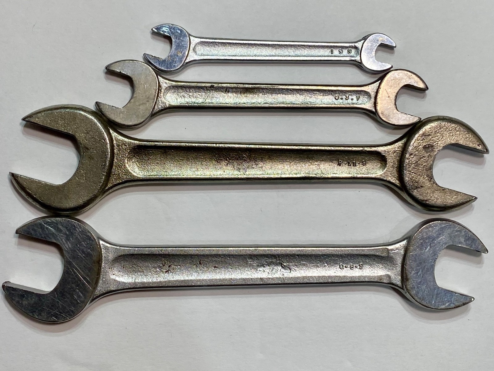 Vintage Penens 4 pc. Open-End Wrench Lot, Made In USA