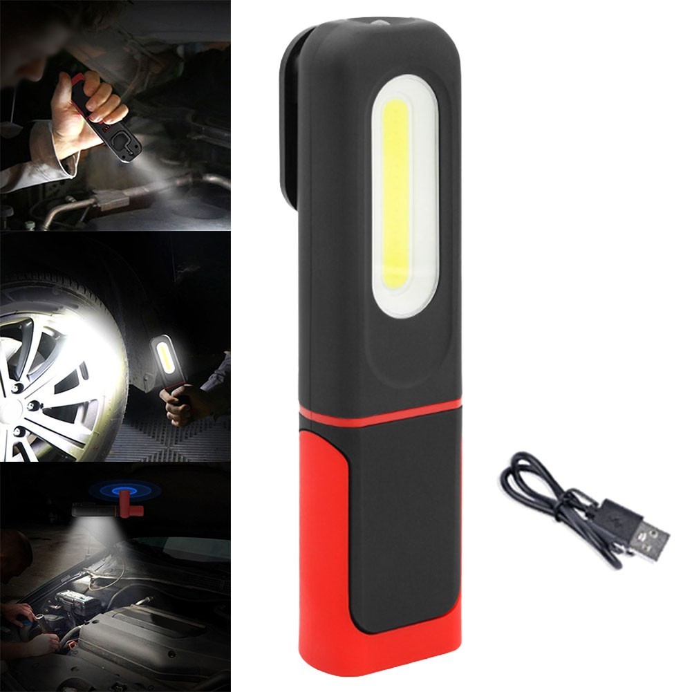 COB LED Rechargeable Work Light Magnetic Base for Inspection and Repairs