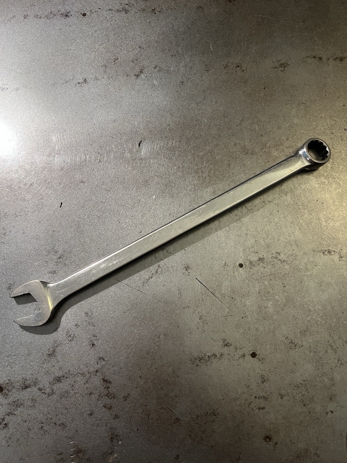 Matco WCXL15M2, a 15 mm extra-long combination wrench made in the USA.
