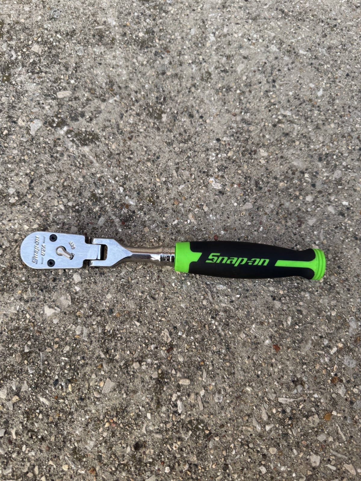 New Snap-On GREEN 3/8″ Drive 100 Tooth Flex Ratchet FHF100 EXCELLENT