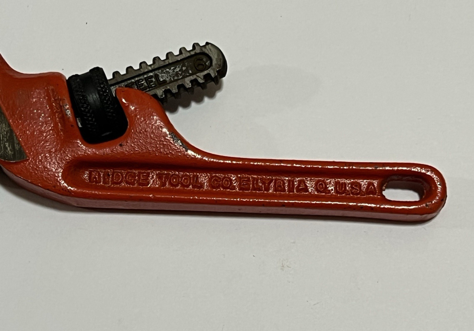 RIDGID E6 Ridge Tool Co 6″ Heavy Duty End Pipe Wrench USA NICE
