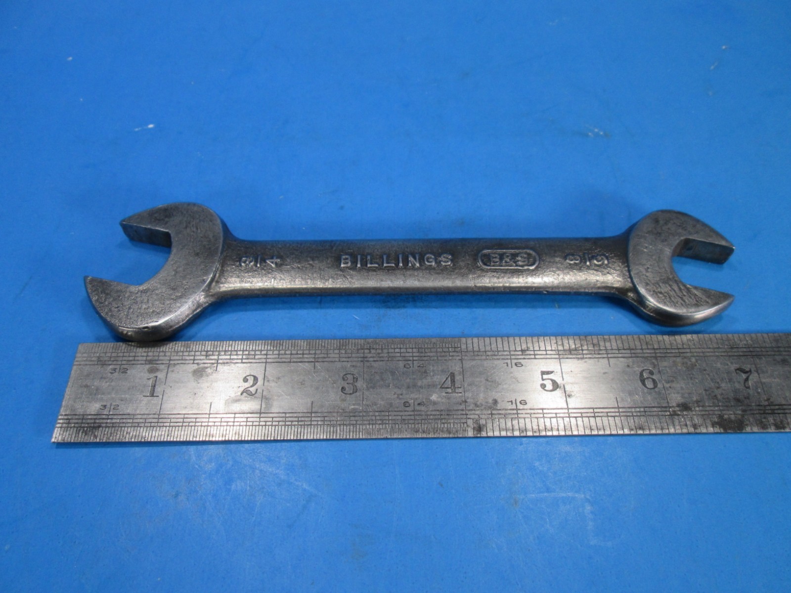 Vintage BILLINGS B&S Double Open-End Wrench C729 – 3/4 & 5/8″ ~Made in USA~ NICE