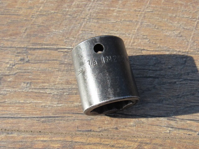 SNAP ON 7/8″ IM280 1/2″ DRIVE SHALLOW IMPACT SOCKET 6 PT IM 280 UNDERLINE LOGO