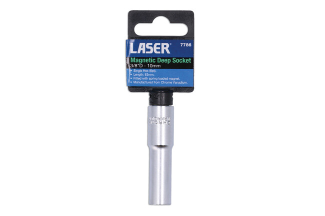 Laser 7786 3/8″ Drive 10mm Magnetic Deep Socket