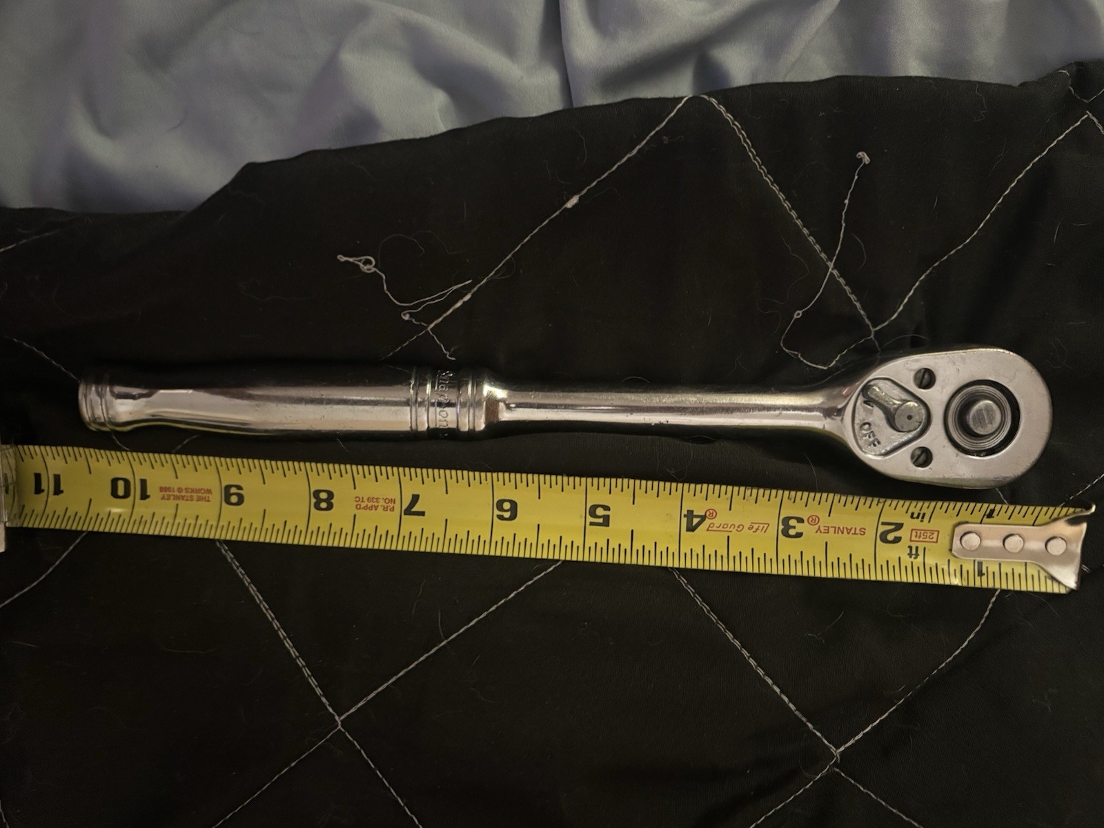 1/2 Drive SNAP ON polished Ratchet, Used But No Engraving Or Abuse