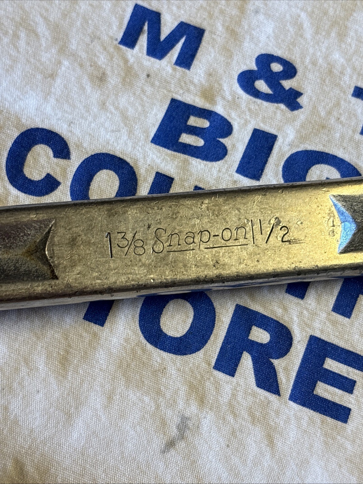 1966 Snap-on USA 1-3/8″ x 1-1/2″ Double Box End 12pt Extra Long Wrench XV-4448