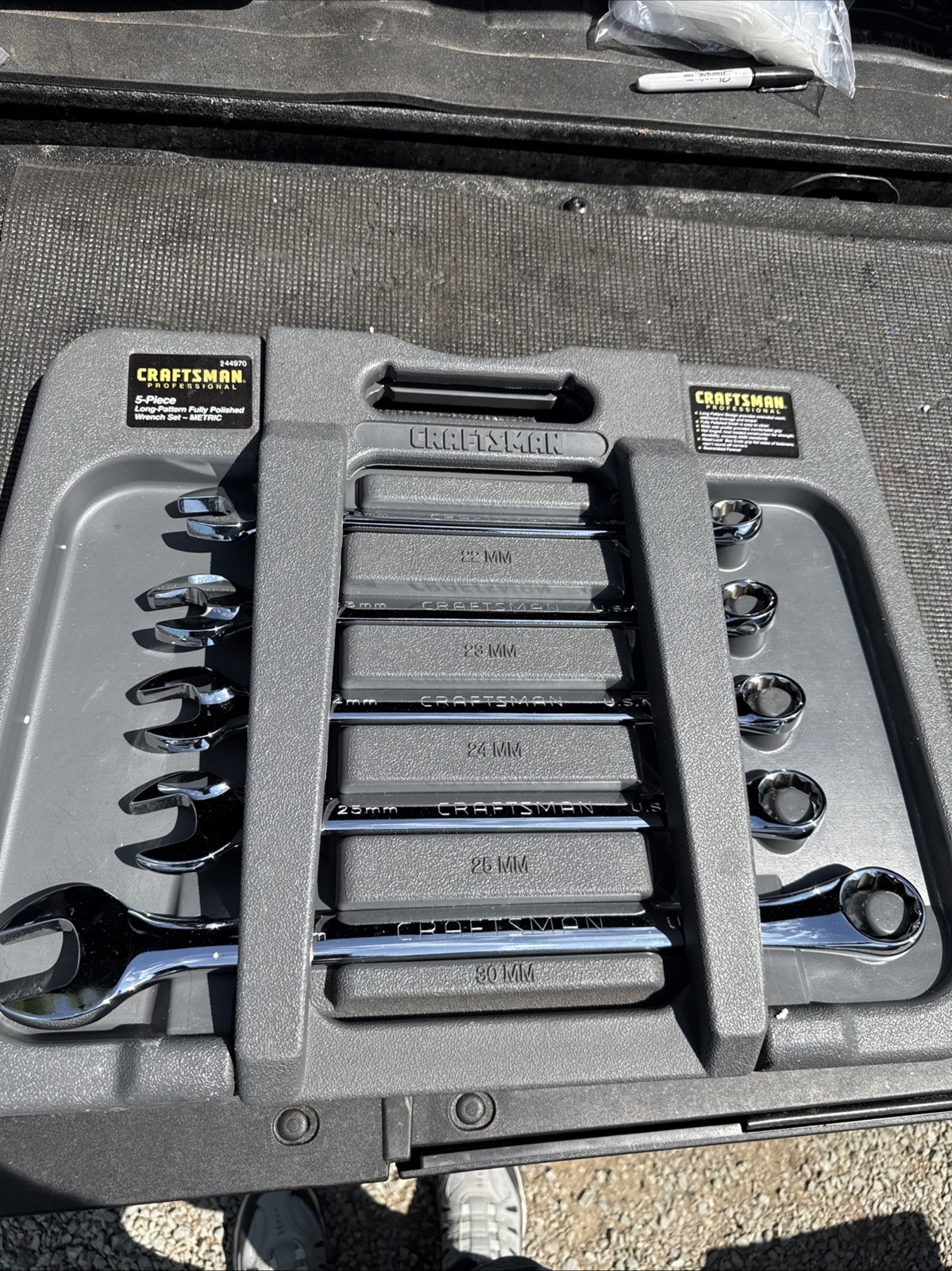 Sears Craftsman Professional Long Pattern Metric Wrench Set 44970 Jumbo K Series