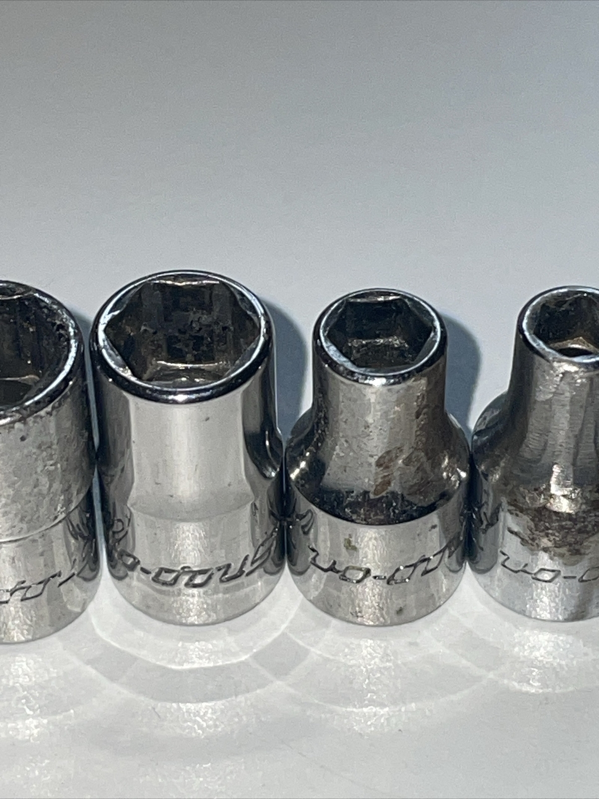 Snap-on 7 Piece 1/4″ Drive Shallow 6 Point Socket Set TM6, TM7, TM10 11 12 14 16