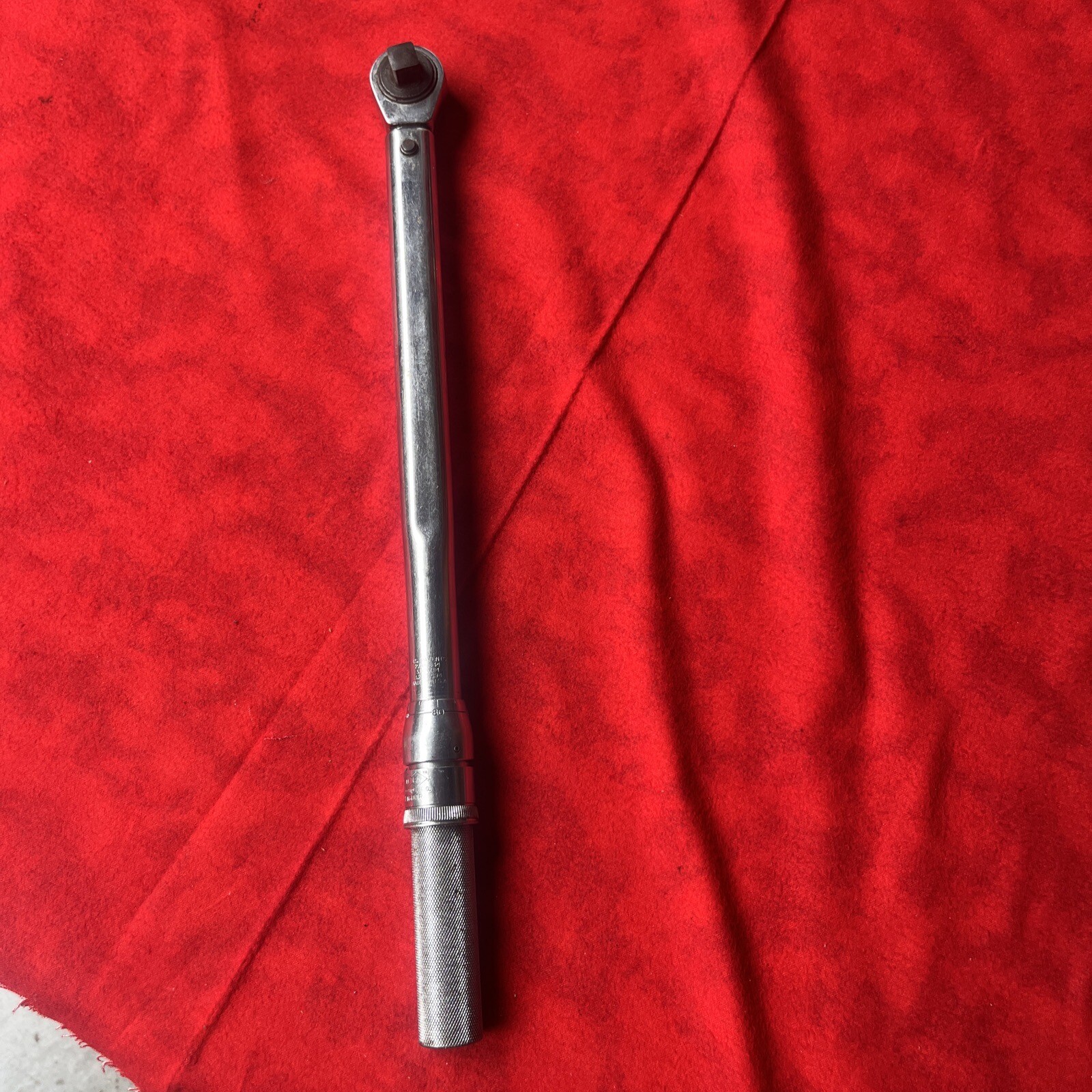 Vintage UTICA Micrometer Ratchet Torque Wrench TCI-1600R * 1/2″ Drive USA (t59)