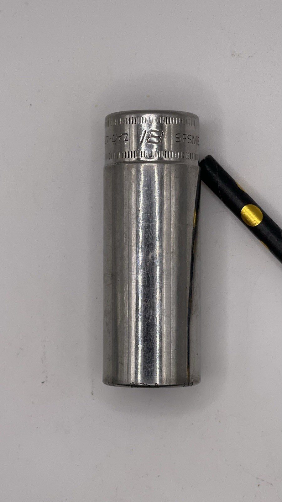 Snap-on 3/8” Drive 6pt Deep 18MM Chrome Socket SFSM18