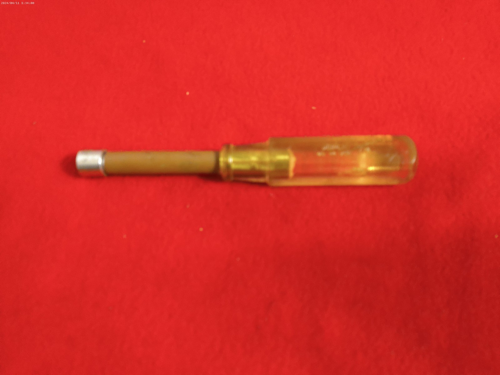 Snap on Tools 7 16″ insulated Hollow Shank Nut Driver ND114 USA