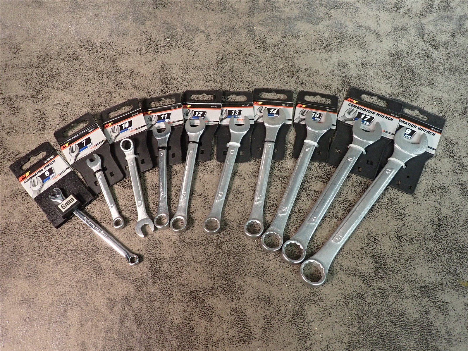 NEW Performance Tool 10 Piece Lot Metric Combination Wrenches 6mm-19mm (BN491)