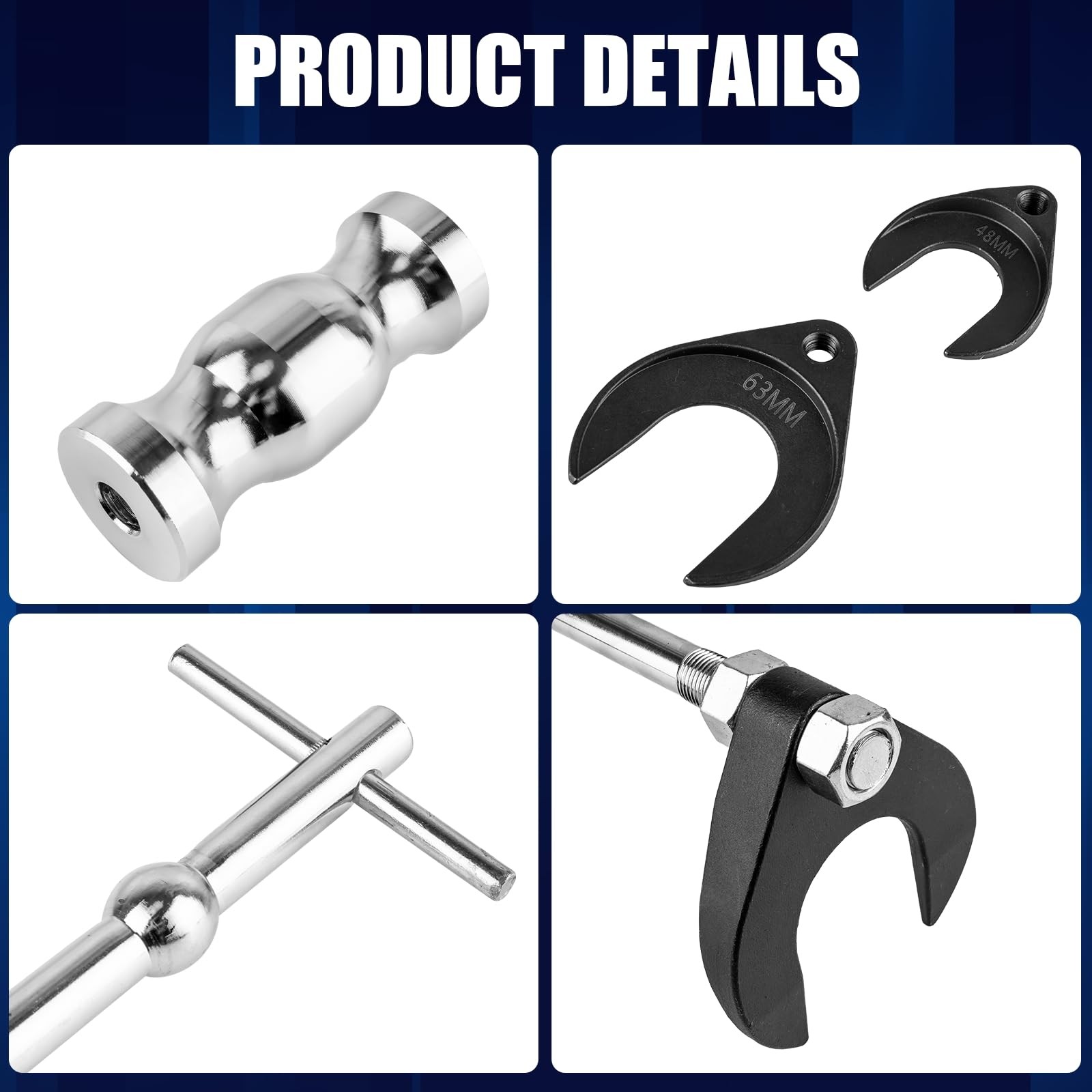 Clatoon Inner CV Axle Puller Tool with 5/8″-18 Slide Hammer, Hammer…