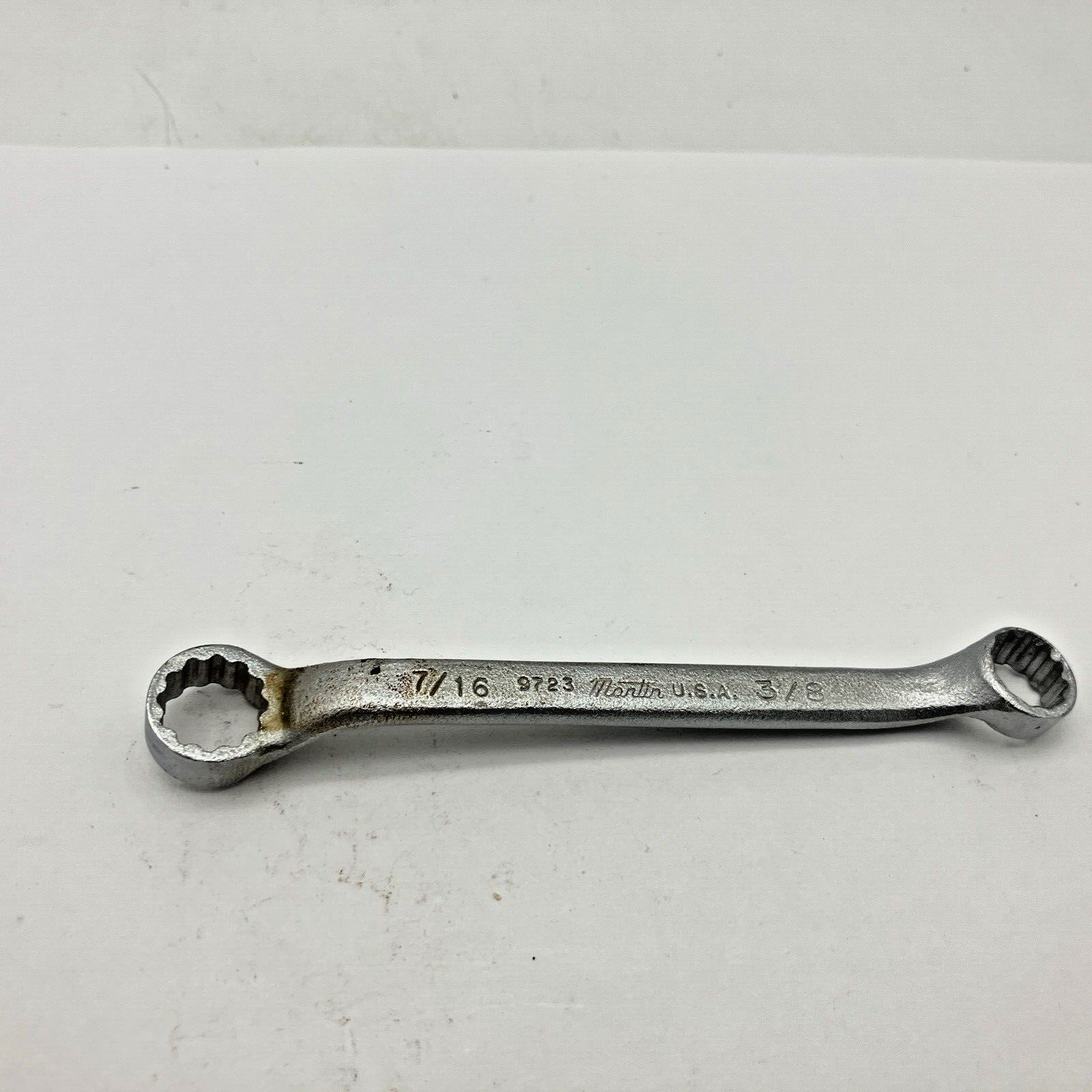 Martin Tools 9723 3/8″x7/16″ 4-5/8″ Long Offset Box Wrench USA