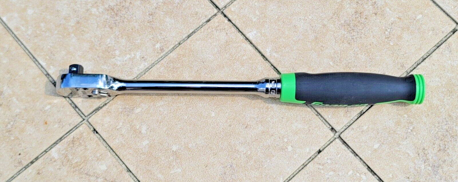 Snap-on Tools New Logo fhl100g 3/8″ drive 100 tooth long soft grip ratchet green