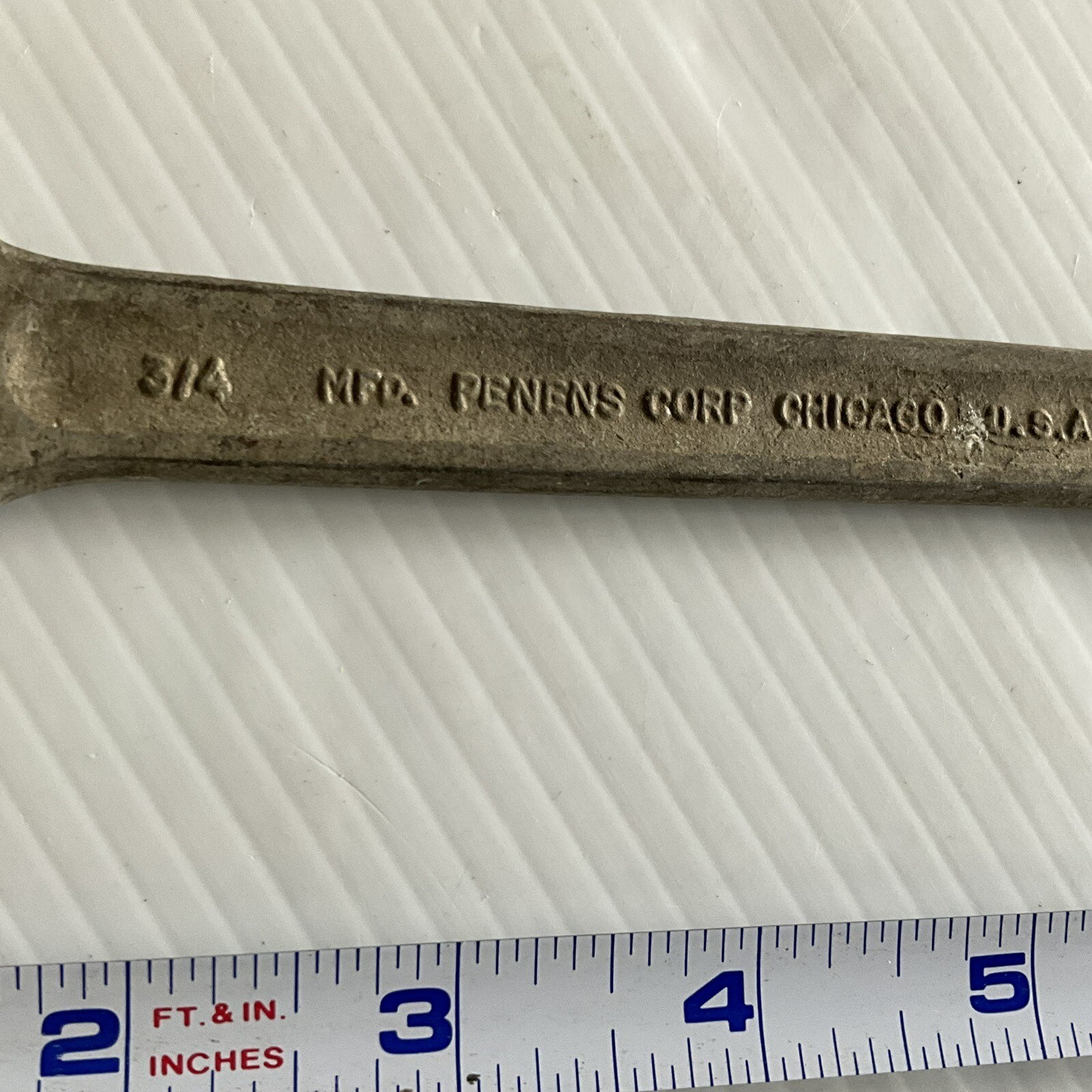 Penens Corp Chicago USA 3/4″ x 5/8″ Double Open End Wrench