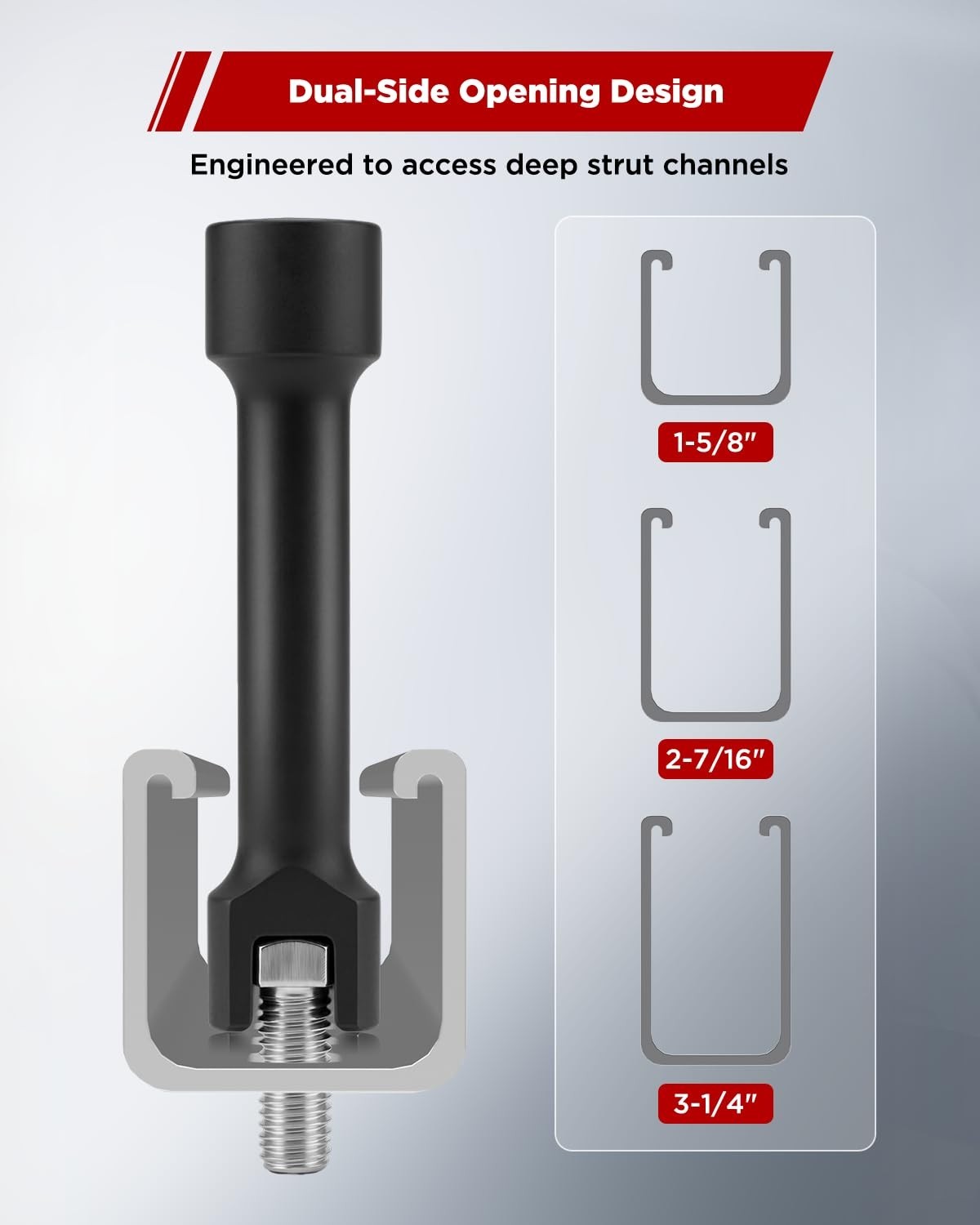 3/4″ Deep Impact Socket 12-Point 1/2″ Drive, Cr-V, Anti-Break, Black Finish, Fit