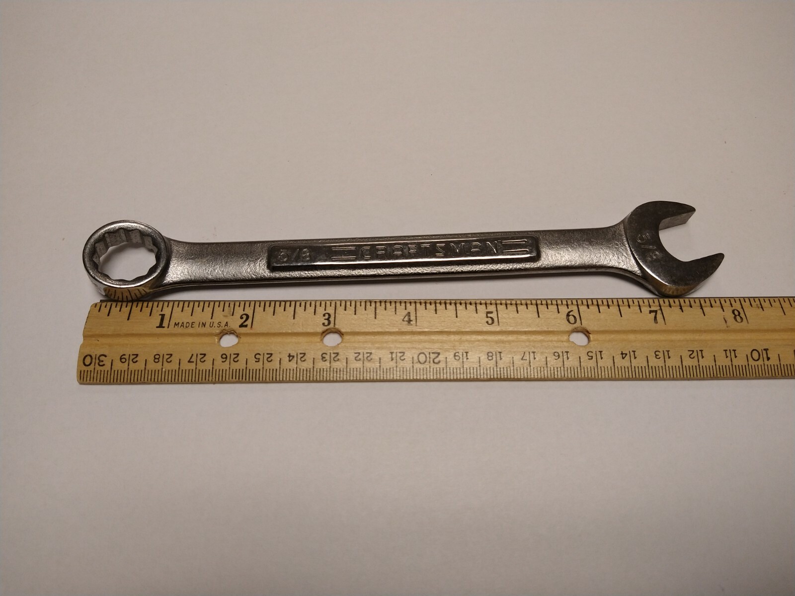 Craftsman 5/8In. Combination Wrench SAE Vintage VA 44697 USA