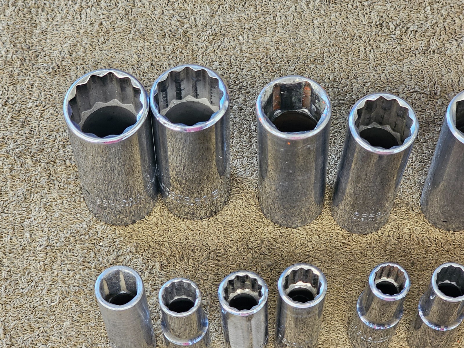 21 Proto Professional Deep Well Long Socket 3/8″ Drive Set Sae 7/8″ 1/4″ 5024H