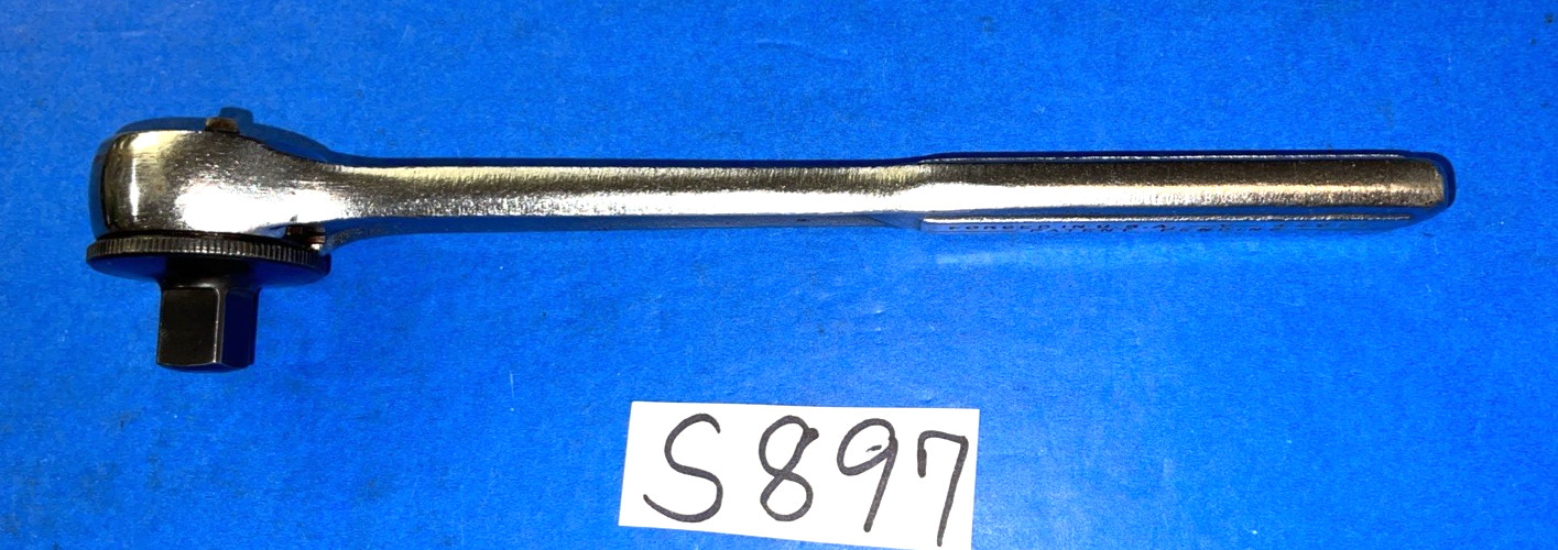 CRAFTSMAN TOOLS VINTAGE 1/2 DRIVE THUMB WHEEL SINGLE -V- RATCHET RARE