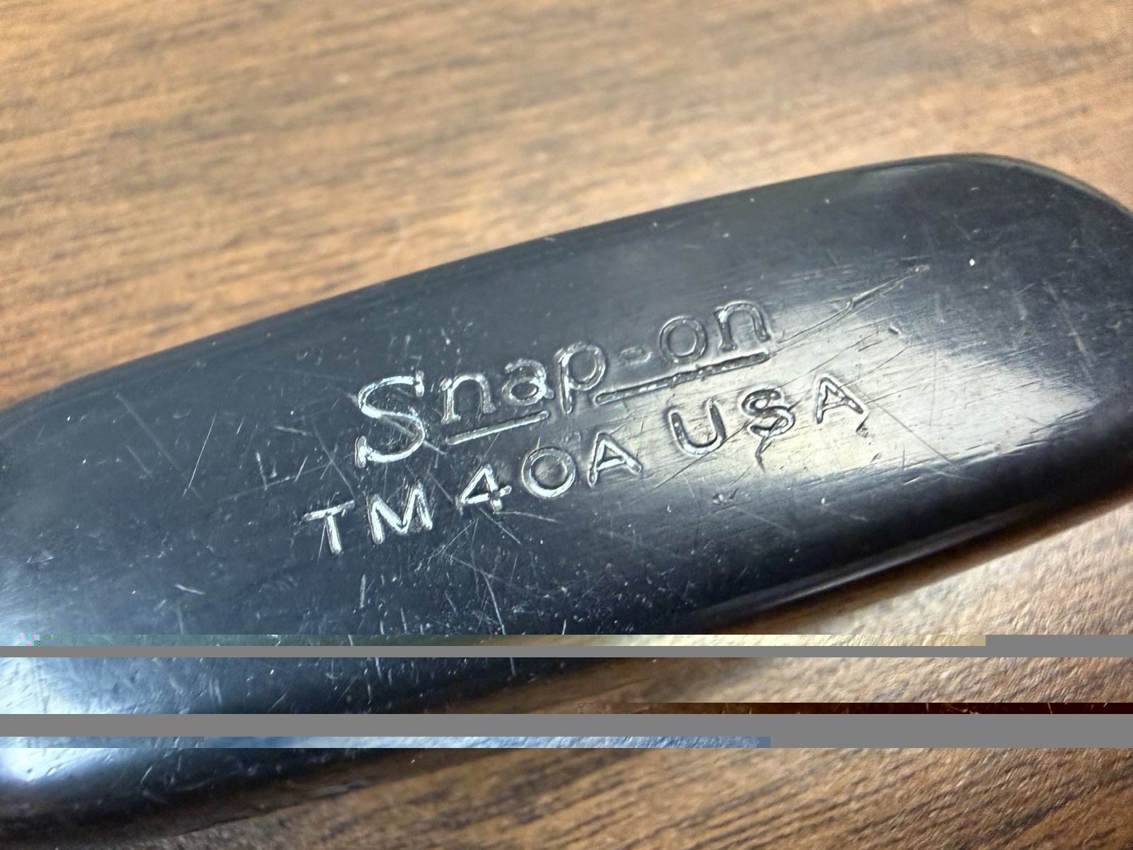 Snap-on Tools TM40A 1/4″ Drive Stubby Hard Handle Socket Driver Underline USA
