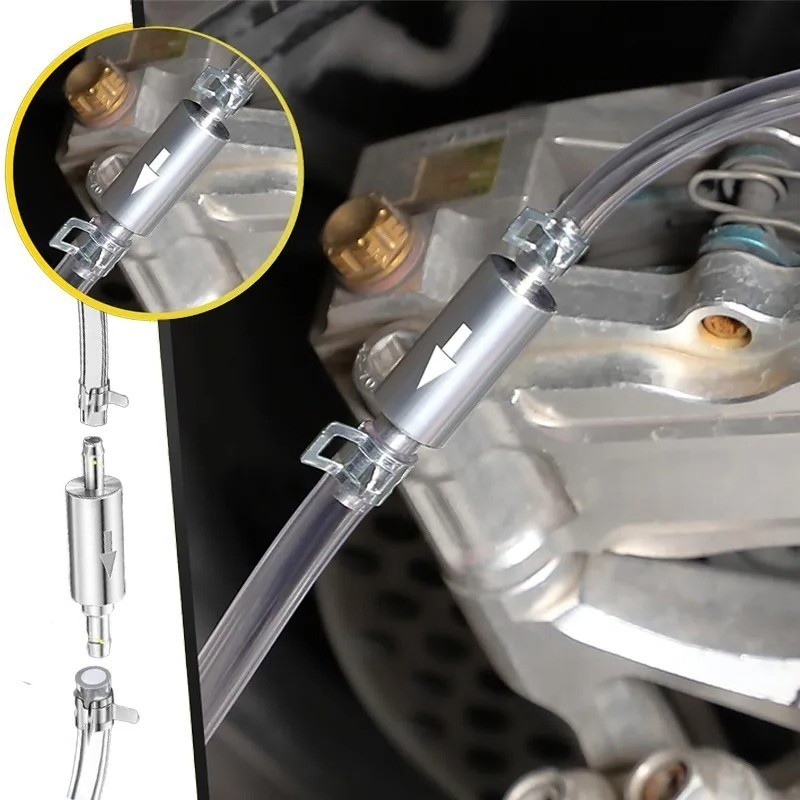 1xClutch Brake Bleeder Hose One Way Valve Tube Bleeding Tools Kit Motorcycle Car